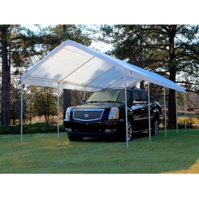 King Canopy 10 x 27 ft. Canopy Replacement Drawstring Carport Cover   